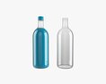 Glass Soda Soft Drink Water Bottle 05 Modelo 3d