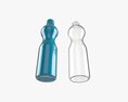 Glass Soda Soft Drink Water Bottle 06 3D 모델 