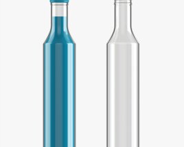 Glass Soda Soft Drink Water Bottle 07 Modelo 3d