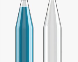 Glass Soda Soft Drink Water Bottle 09 3D model