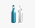 Glass Soda Soft Drink Water Bottle 09 3Dモデル