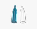 Glass Soda Soft Drink Water Bottle 09 3Dモデル