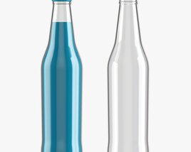 Glass Soda Soft Drink Water Bottle 10 3D model