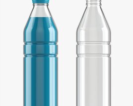 Glass Soda Soft Drink Water Bottle 12 3Dモデル