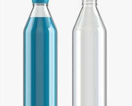 Glass Soda Soft Drink Water Bottle 14 3D 모델 