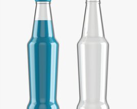 Glass Soda Soft Drink Water Bottle 17 Modello 3D