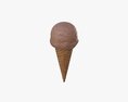 Ice Cream Ball In Waffle Cone 3D-Modell