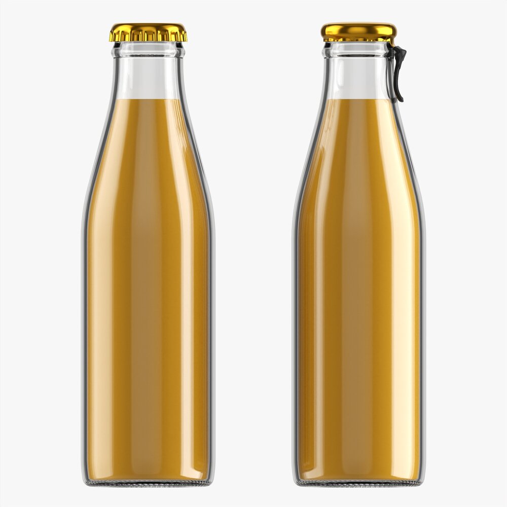 Glass Soda Soft Drink Water Bottle 31 Modèle 3D