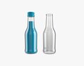 Glass Soda Soft Drink Water Bottle 32 Modelo 3d