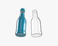 Glass Soda Soft Drink Water Bottle 32 3Dモデル