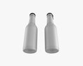 Glass Soda Soft Drink Water Bottle 33 Modelo 3D
