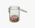 Jar With Jelly Beans 02 3D 모델 