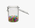 Jar With Jelly Beans 02 Modèle 3d