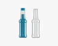 Glass Soda Soft Drink Water Bottle 38 Modelo 3D