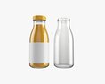 Glass Soda Soft Drink Water Bottle 42 3D-Modell
