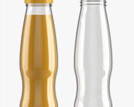 Glass Soda Soft Drink Water Bottle 43 3D model