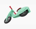Green Scooter Balance Bike 3D模型