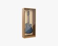 Guitar Display Cabinet Acoustic Dreadnought Guitar 3d model