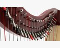 Harp 40-String 01 3d model