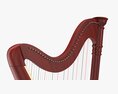 Harp 40-String 01 3d model