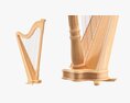 Harp 40-String 02 3Dモデル