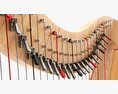 Harp 40-String 02 3D-Modell