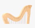 Harp 40-String 02 3d model