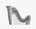 Harp 40-String 02 3d model