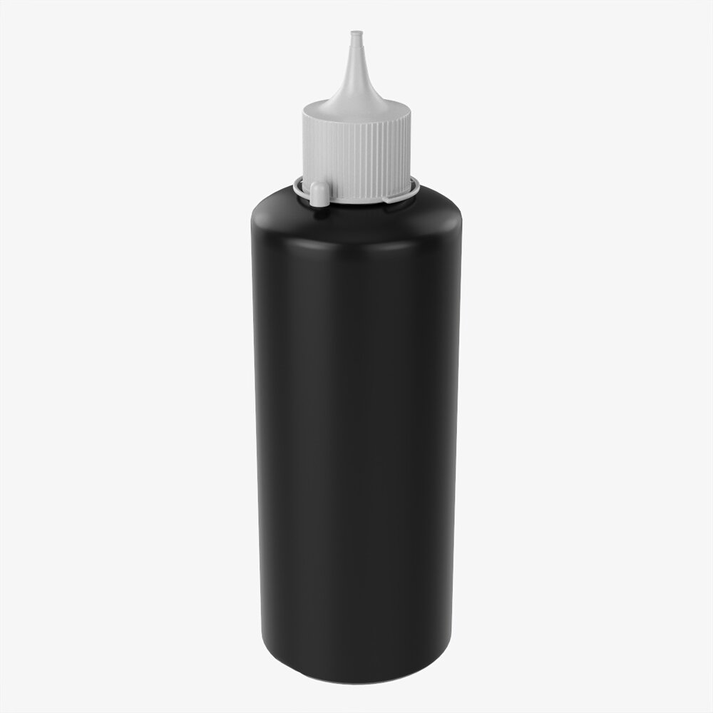 Hydrogen Peroxide Plastic Bottle 3D модель
