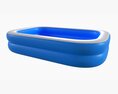 Inflatable Family Water Pool 02 3d model