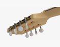 Irish Bouzouki String Instrument Modello 3D