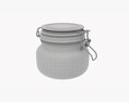 Kitchen Glass Jar With Contents 01 3d model