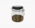 Kitchen Glass Jar With Contents 02 3D模型