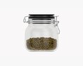 Kitchen Glass Jar With Contents 02 3D-Modell