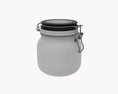 Kitchen Glass Jar With Contents 02 3D 모델 