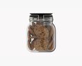 Kitchen Glass Jar With Contents 03 3D 모델 