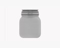 Kitchen Glass Jar With Contents 03 3D 모델 