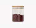 Kitchen Glass Jar With Contents 06 3D 모델 