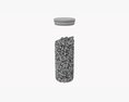 Kitchen Glass Jar With Contents 08 3d model