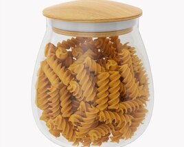 Kitchen Glass Jar With Contents 15 Modello 3D