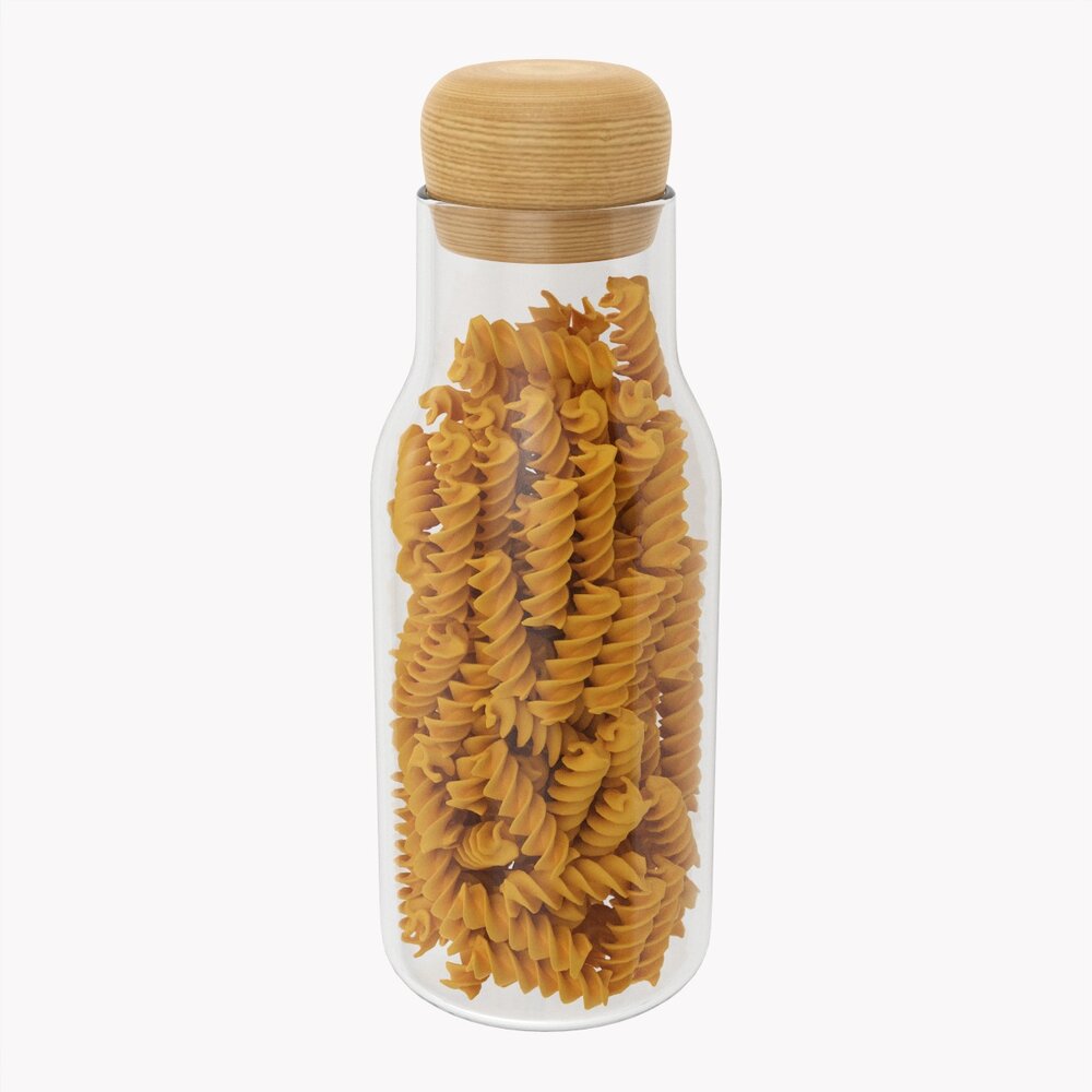 Kitchen Glass Jar With Contents 18 3Dモデル