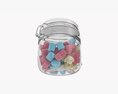 Kitchen Glass Jar With Contents 20 3d model