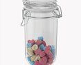 Kitchen Glass Jar With Contents 22 3D模型