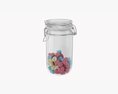 Kitchen Glass Jar With Contents 22 3D 모델 