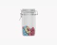Kitchen Glass Jar With Contents 22 3D-Modell
