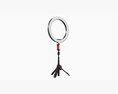Live Streaming Tripod With Lamp 02 3D-Modell