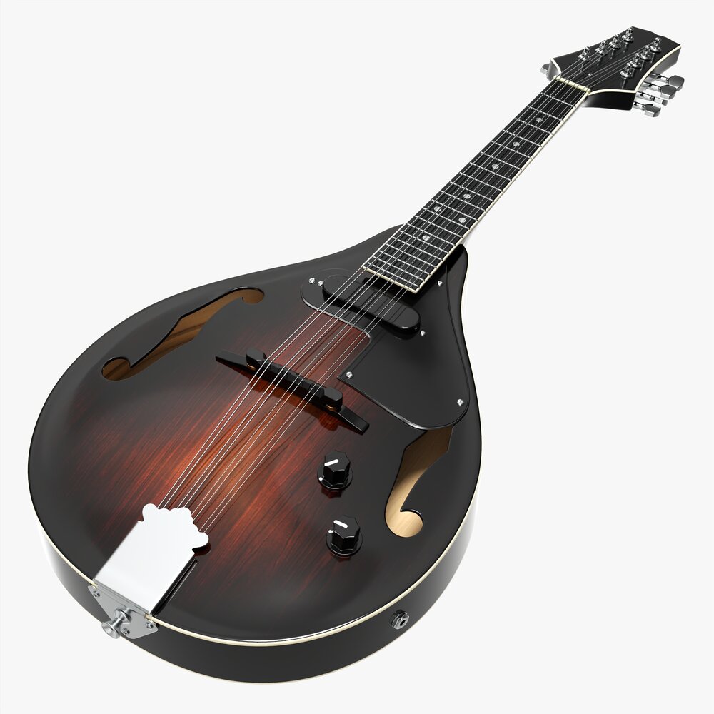 Mandoline String Instrument 3Dモデル