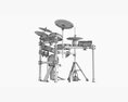 Millenium Mps-850 E-Drum Set 3D 모델 
