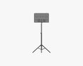 Orchestra Music Sheet Stand 3d model