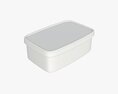Ice Cream Dessert Plastic Package Box For Mockup Modello 3D